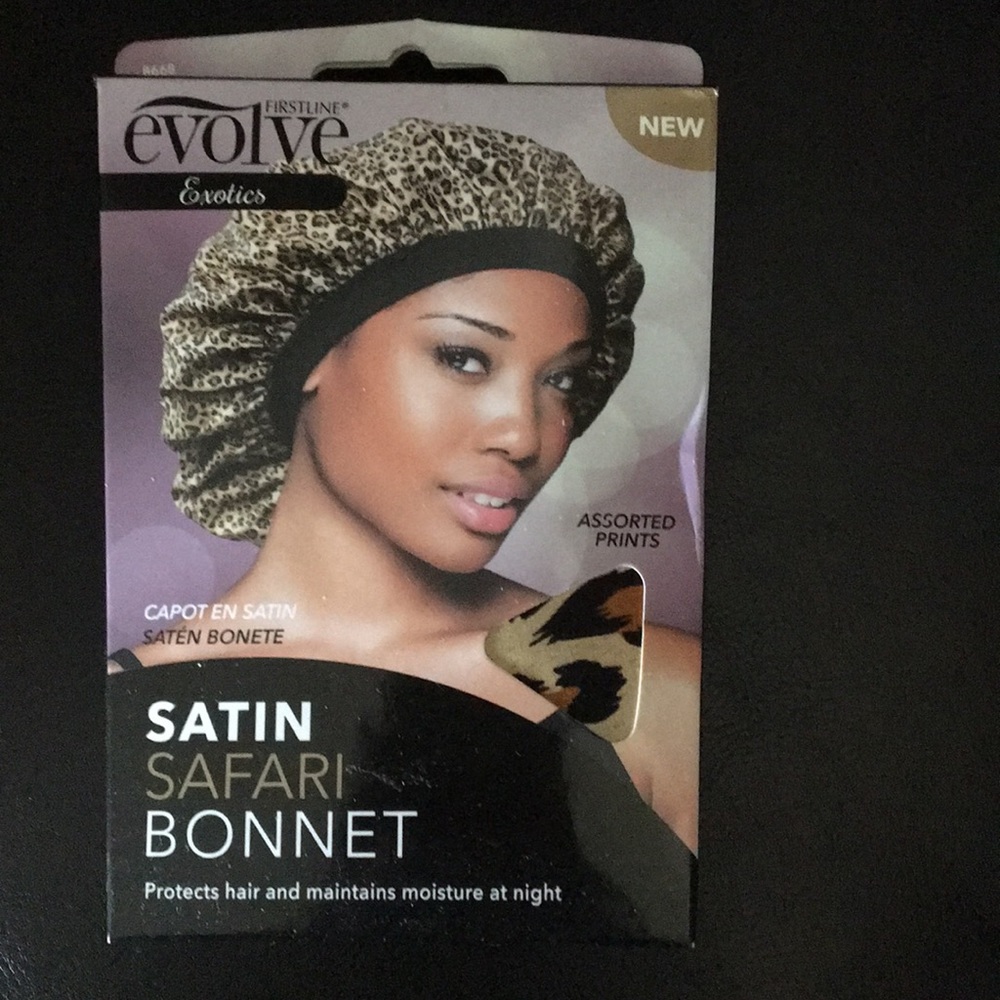 Evolve Satin Hair bonnet Safari Themed